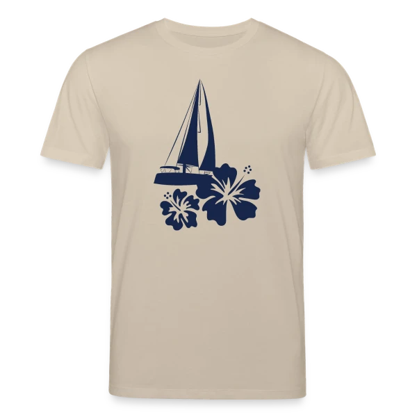 Voilier sur l'Océan Pacifique sur T-shirt bio CREATOR Stanley/Stella Unisexe
