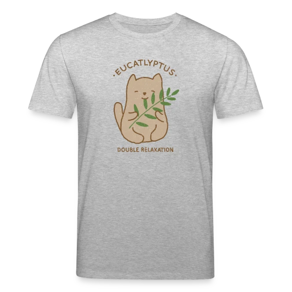 Maquette de T-shirt bio CREATOR Stanley/Stella Unisexe « Eucalypchat : Douceur Féline et Eucalyptus » à personnaliser