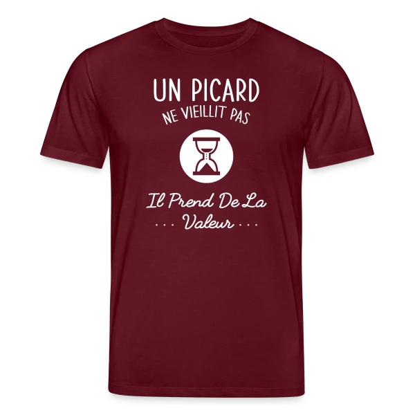 Maquette de Un Picard ne Vieillit Pas, il Prend de la Valeur - Humour Régional à personnaliser