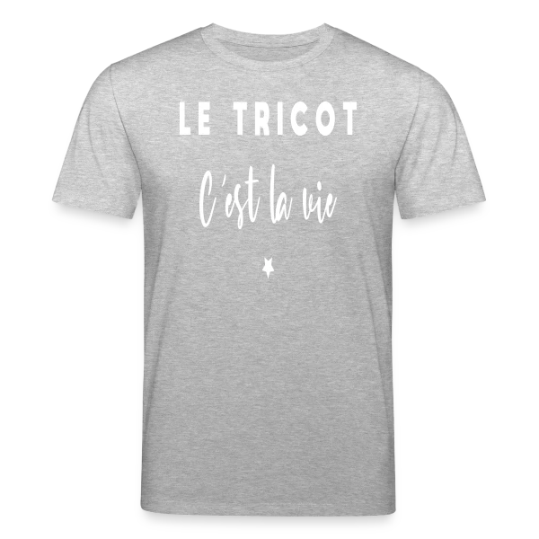 Maquette de T-shirt bio CREATOR Stanley/Stella Unisexe « Le Tricot C'est la Vie » à personnaliser
