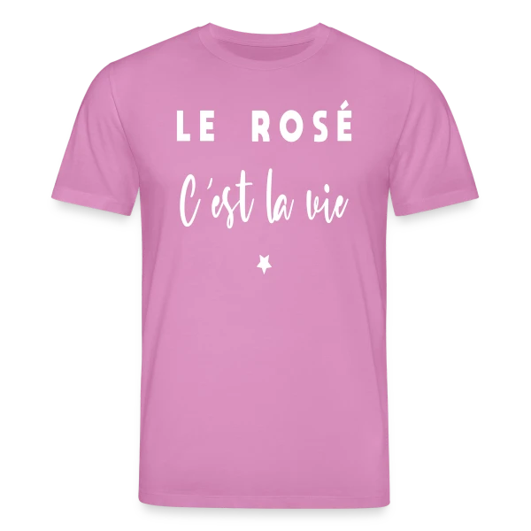 Maquette de T-shirt bio CREATOR Stanley/Stella Unisexe « Le Rosé C'est la Vie » à personnaliser
