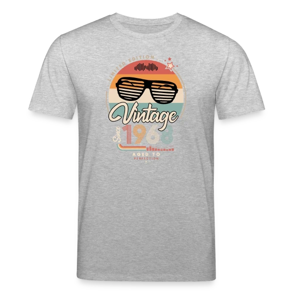 Maquette de T-shirt bio CREATOR Stanley/Stella Unisexe « Vintage Depuis 1968 : L'Esprit Révolutionnaire » à personnaliser