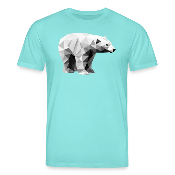 Maquette de T-shirt bio CREATOR Stanley/Stella Unisexe « Ours Polaire Géométrique » à personnaliser