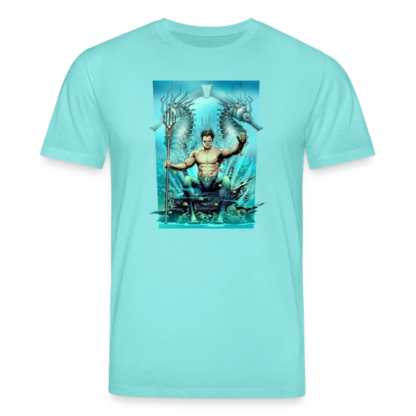 Maquette de T-shirt bio CREATOR Stanley/Stella Unisexe « Vague Aquatique » à personnaliser