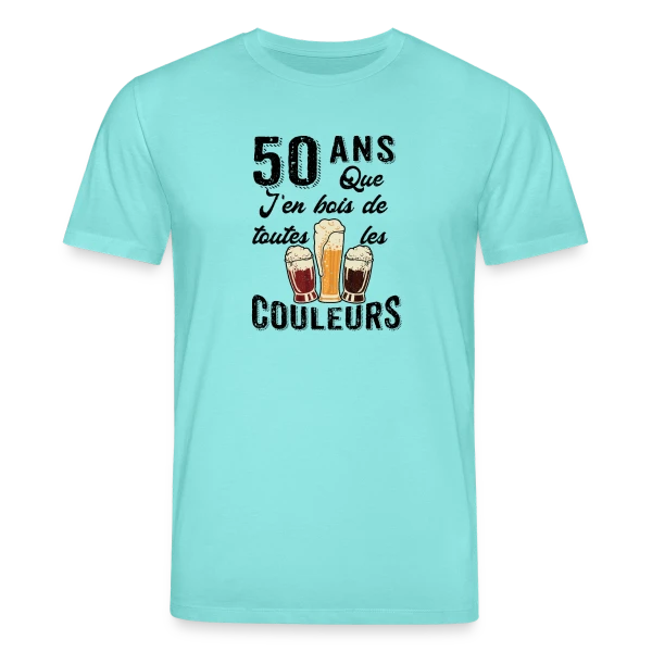 Maquette de 50 Ans Toutes les Couleurs de Bière à personnaliser