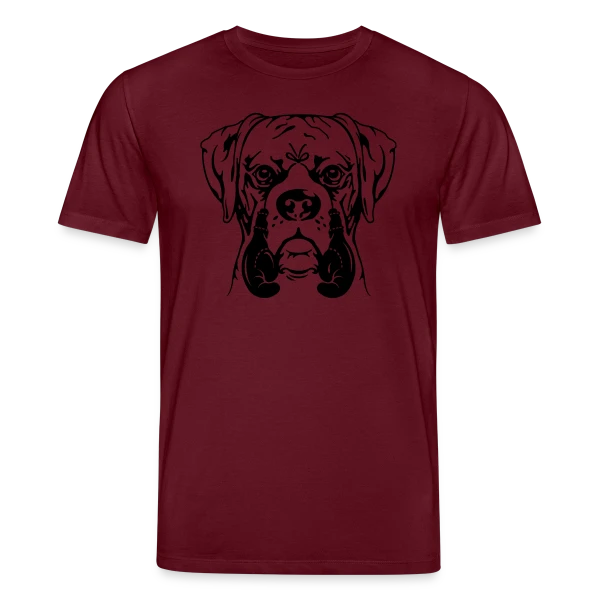 Maquette de T-shirt bio CREATOR Stanley/Stella Unisexe « Jeune Boxer, Chien Combattant » à personnaliser