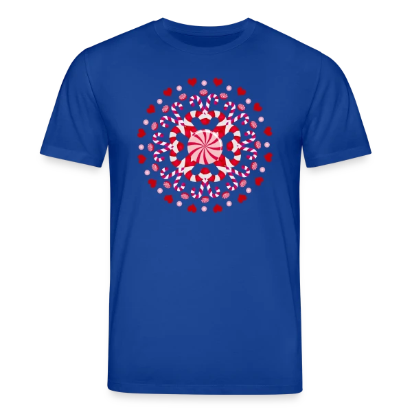 Maquette de T-shirt bio CREATOR Stanley/Stella Unisexe « Ornement Sucre d'Orge Rouge pour Noël » à personnaliser