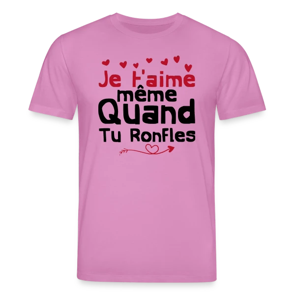 Maquette de Je T'aime Même Quand Tu Ronfles à personnaliser