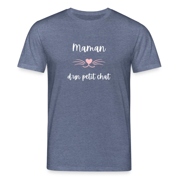 Maquette de T-shirt bio CREATOR Stanley/Stella Unisexe « Maman d'un Petit Chat : T-shirt Humour pour Amoureuse des Félins » à personnaliser