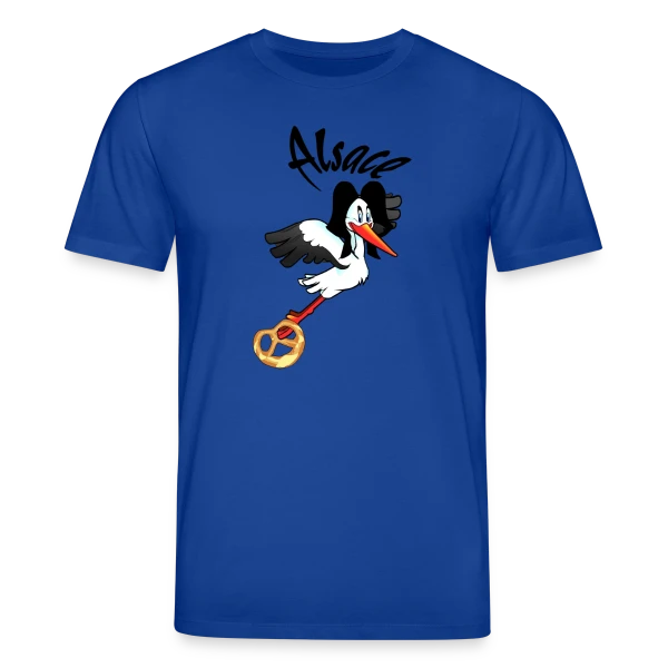 Maquette de T-shirt bio CREATOR Stanley/Stella Unisexe « Logo Cigogne Alsace » à personnaliser