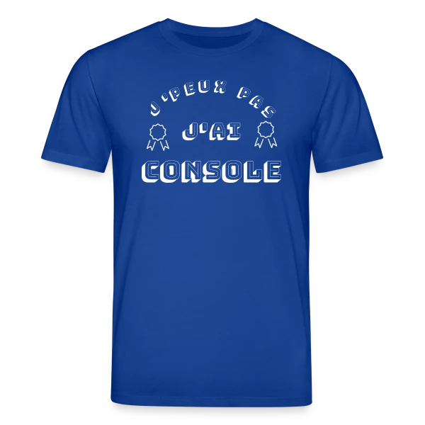 Maquette de T-shirt bio CREATOR Stanley/Stella Unisexe « J'Peux Pas J'Ai Console : T-Shirt Humour Gamer » à personnaliser