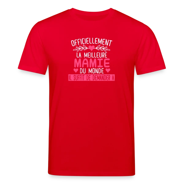 Maquette de Officiellement Meilleure Mamie du Monde : T-shirt Cadeau Personnalisé à personnaliser