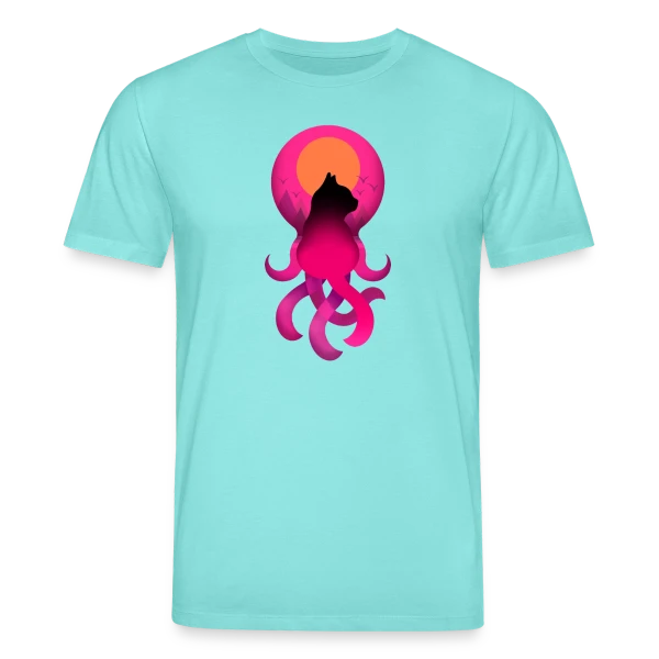 Maquette de T-shirt bio CREATOR Stanley/Stella Unisexe « Octo-Chat Fantastique » à personnaliser