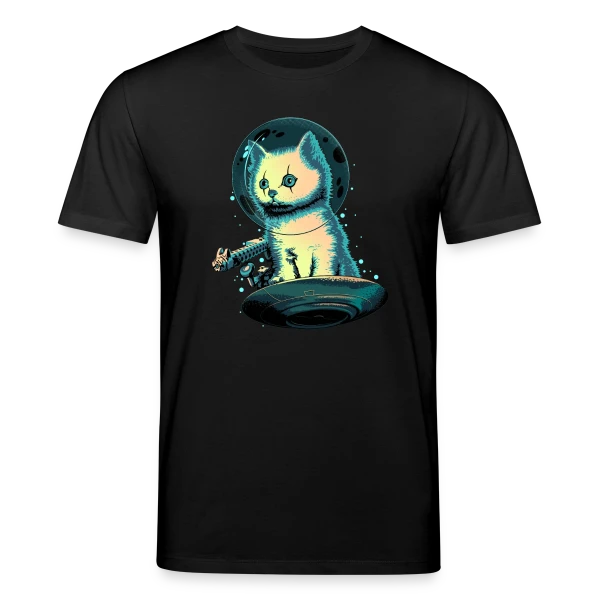 Maquette de T-shirt bio CREATOR Stanley/Stella Unisexe « Le Protecteur Félin » à personnaliser
