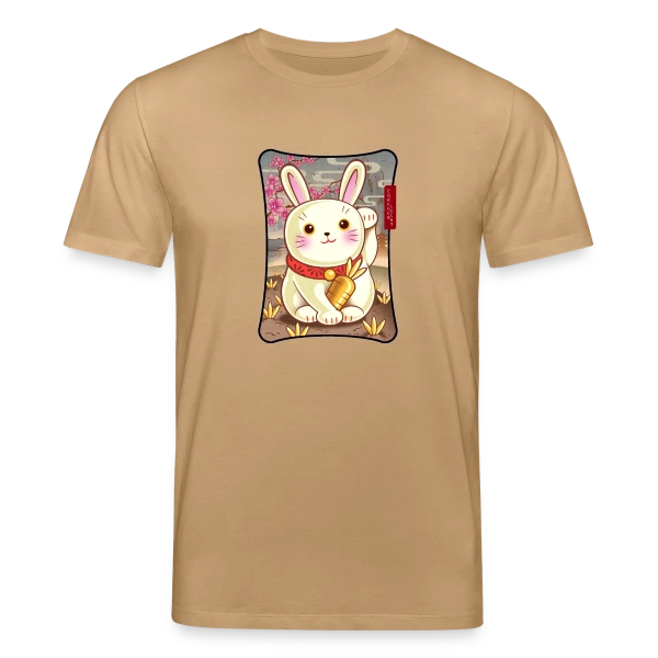 Maquette de T-shirt bio CREATOR Stanley/Stella Unisexe « Lapin de la Chance Zen » à personnaliser