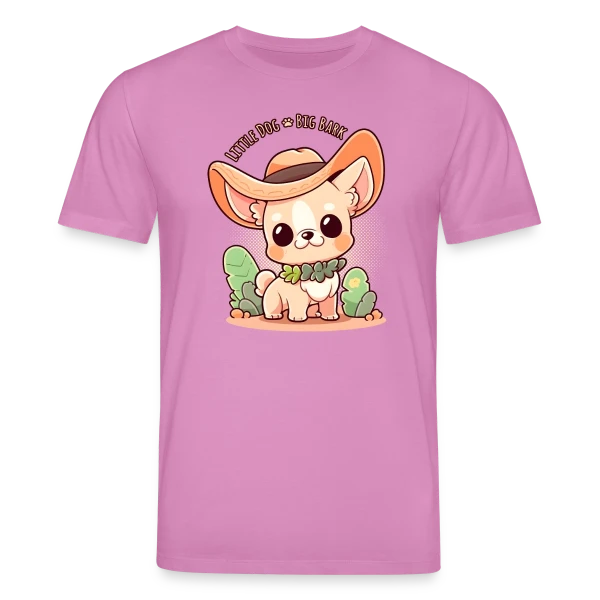 Maquette de T-shirt bio CREATOR Stanley/Stella Unisexe « Chihuahua Kawaii - Petit Chien, Grande Voix » à personnaliser