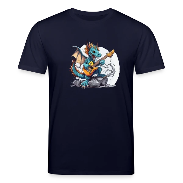 Maquette de T-shirt bio CREATOR Stanley/Stella Unisexe « Dragon Rocker : La Légende Musicale » à personnaliser