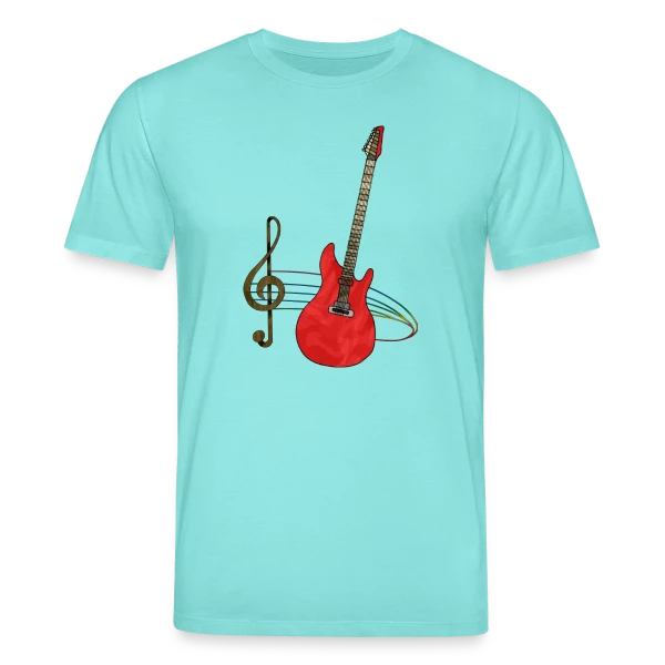 Maquette de T-shirt bio CREATOR Stanley/Stella Unisexe « Guitare Passion » à personnaliser
