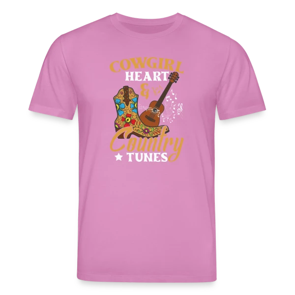 Maquette de T-shirt bio CREATOR Stanley/Stella Unisexe « Festival Musique Country & Guitare » à personnaliser
