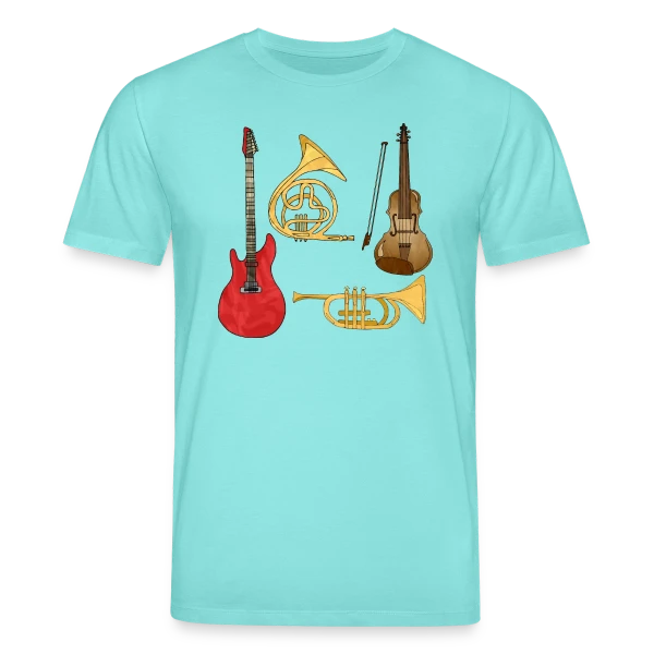 Maquette de T-shirt bio CREATOR Stanley/Stella Unisexe « Passion Musique & Instruments » à personnaliser