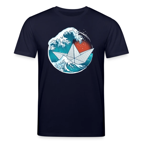 Maquette de Bateau Origami dans la tempête à personnaliser