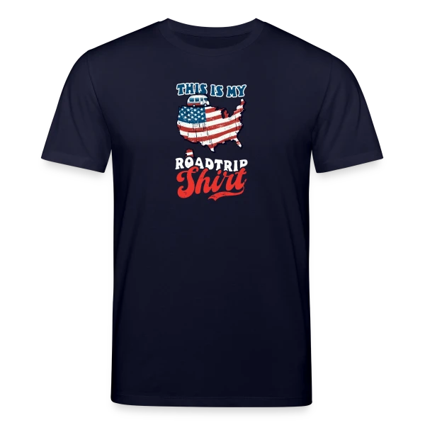Maquette de T-shirt bio CREATOR Stanley/Stella Unisexe « Ma Tenue Road Trip USA » à personnaliser