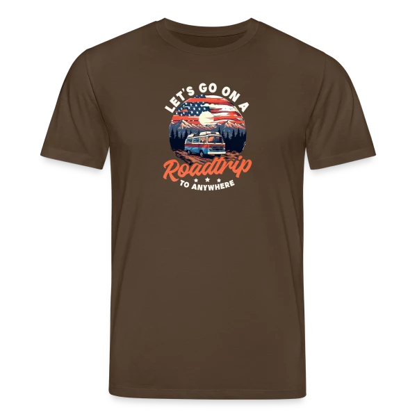 Maquette de T-shirt bio CREATOR Stanley/Stella Unisexe « Van Hippie Aventure » à personnaliser