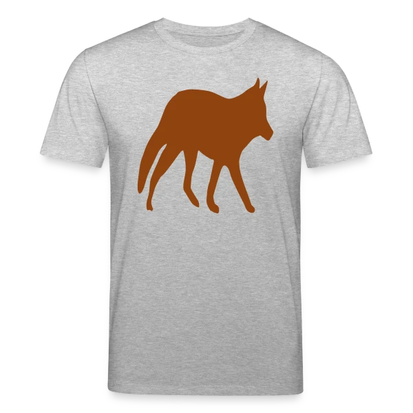 Maquette de T-shirt bio CREATOR Stanley/Stella Unisexe « Silhouette Renard Sauvage » à personnaliser