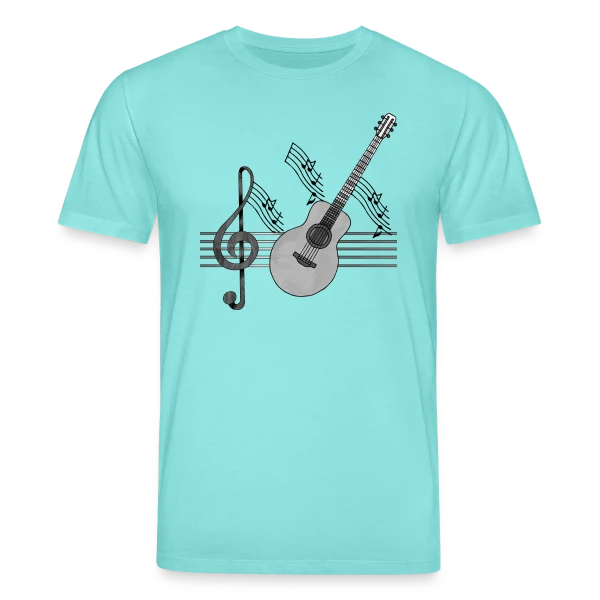 Maquette de T-shirt bio CREATOR Stanley/Stella Unisexe « Guitare Passion » à personnaliser