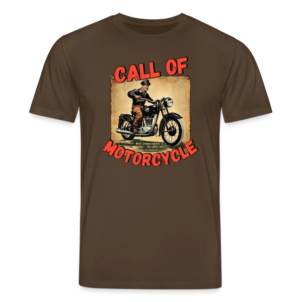 Maquette de T-shirt bio CREATOR Stanley/Stella Unisexe « Appel de la Moto Rétro » à personnaliser