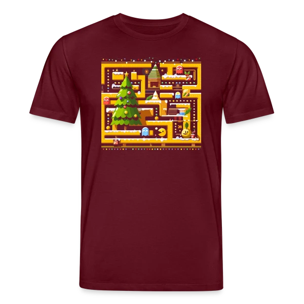Maquette de T-shirt bio CREATOR Stanley/Stella Unisexe « Noël Gamer : Joyeux Arcade Christmas » à personnaliser
