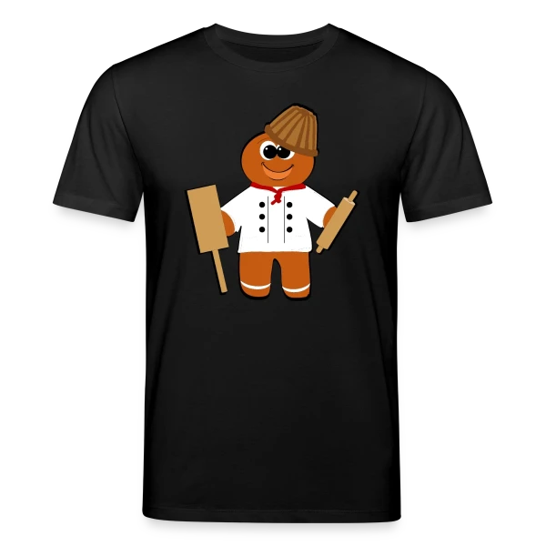 Maquette de T-shirt bio CREATOR Stanley/Stella Unisexe « Boulanger Alsacien Gourmand » à personnaliser