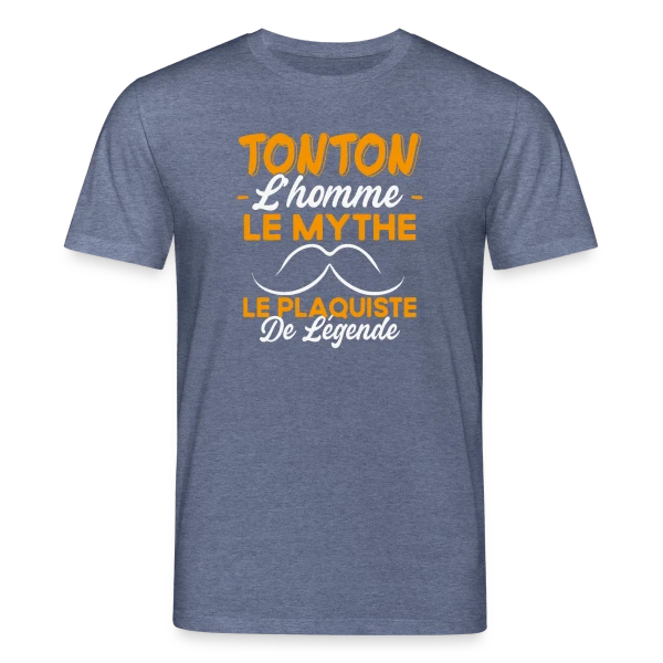 Maquette de T-shirt bio CREATOR Stanley/Stella Unisexe « Tonton Le Plaquiste de Légende - Cadeau Humour » à personnaliser