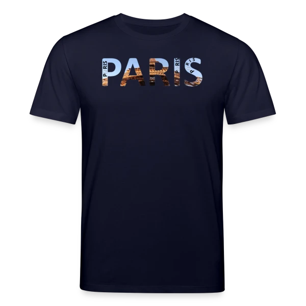 Maquette de T-shirt bio CREATOR Stanley/Stella Unisexe « Paris Tour Eiffel » à personnaliser