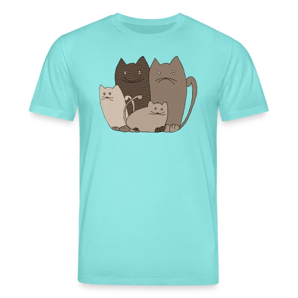 Maquette de T-shirt bio CREATOR Stanley/Stella Unisexe « Le Chat Mignon » à personnaliser