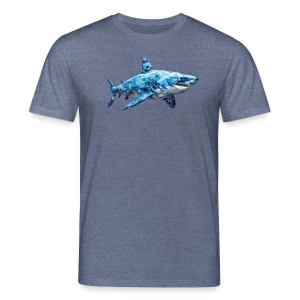 Maquette de T-shirt bio CREATOR Stanley/Stella Unisexe « Grand Requin Blanc » à personnaliser