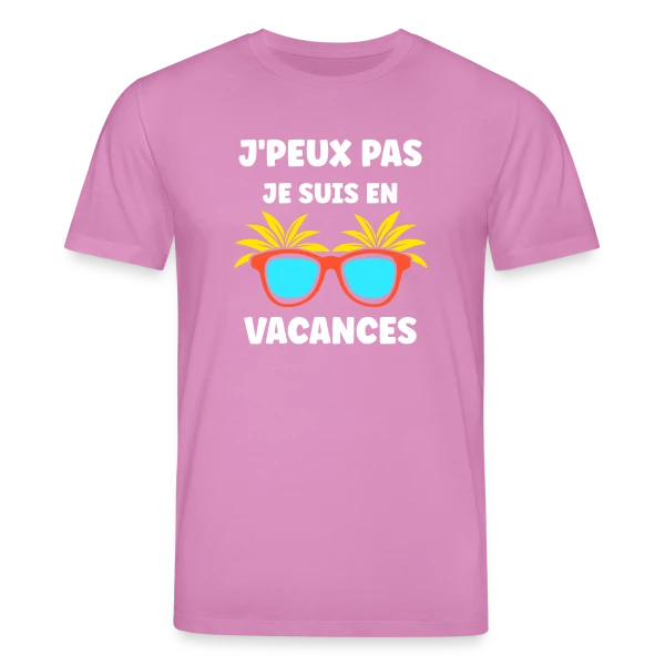 Maquette de T-shirt bio CREATOR Stanley/Stella Unisexe « Lunettes de Soleil Tropicales » à personnaliser