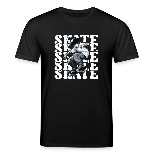 Maquette de T-shirt bio CREATOR Stanley/Stella Unisexe « Jeune Skater Manga Urbain » à personnaliser