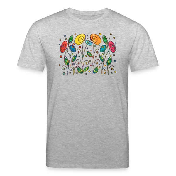 Maquette de T-shirt bio CREATOR Stanley/Stella Unisexe « Fleurs Éclatantes » à personnaliser