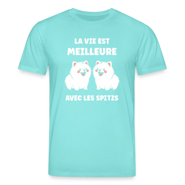 Maquette de T-shirt bio CREATOR Stanley/Stella Unisexe « Spitz Rigolo » à personnaliser