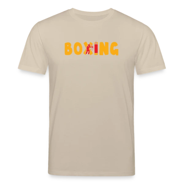 Maquette de T-shirt bio CREATOR Stanley/Stella Unisexe « Boxing - Mon Sport, Ma Passion ! Humour Combat » à personnaliser