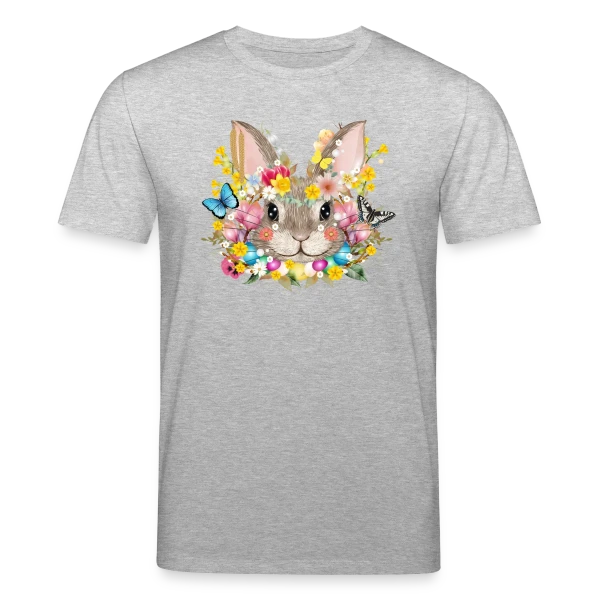 Maquette de T-shirt bio CREATOR Stanley/Stella Unisexe « Lapin de Pâques Enchanté » à personnaliser