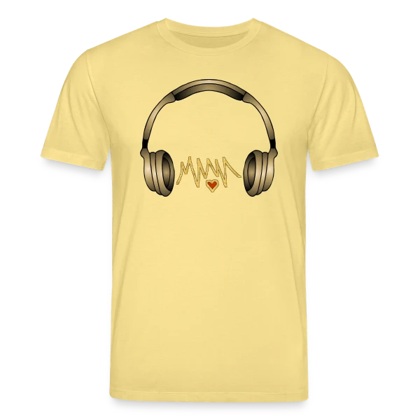 Maquette de T-shirt bio CREATOR Stanley/Stella Unisexe « Casque Audio Style Urbain » à personnaliser