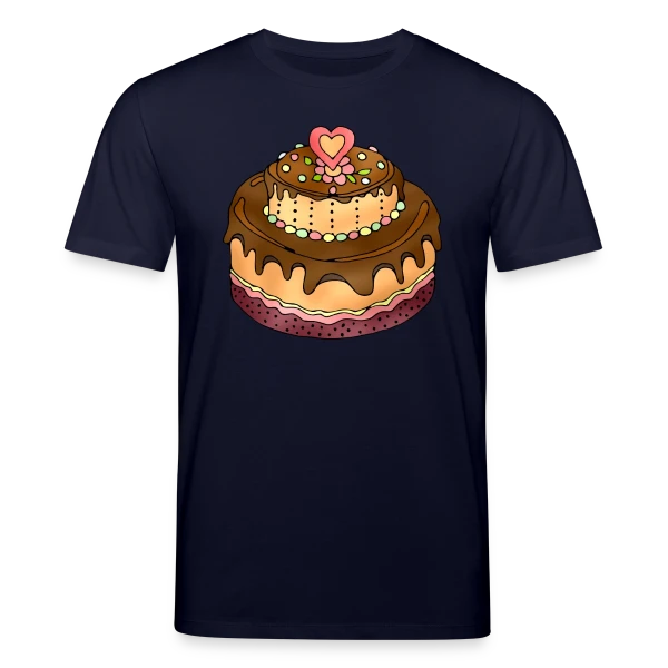 Maquette de T-shirt bio CREATOR Stanley/Stella Unisexe « Gâteau Festif » à personnaliser