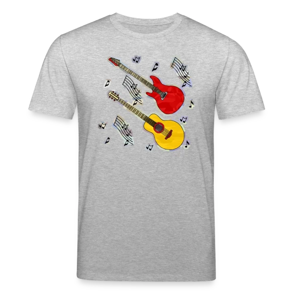 Maquette de T-shirt bio CREATOR Stanley/Stella Unisexe « Mélodie Guitare Vintage » à personnaliser