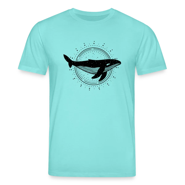 Maquette de T-shirt bio CREATOR Stanley/Stella Unisexe « Esprit des Eaux : Baleine Protectrice » à personnaliser