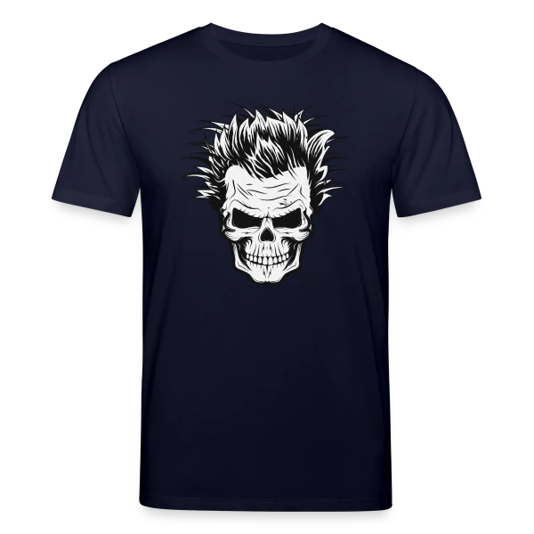Maquette de T-shirt bio CREATOR Stanley/Stella Unisexe « Crâne de Savant Fou » à personnaliser