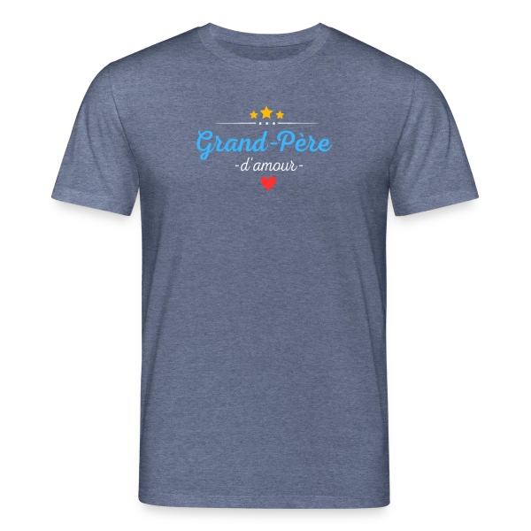 Maquette de T-shirt bio CREATOR Stanley/Stella Unisexe « Grand-Père d'Amour : Personnalisé avec Noms des Petits-Enfants » à personnaliser