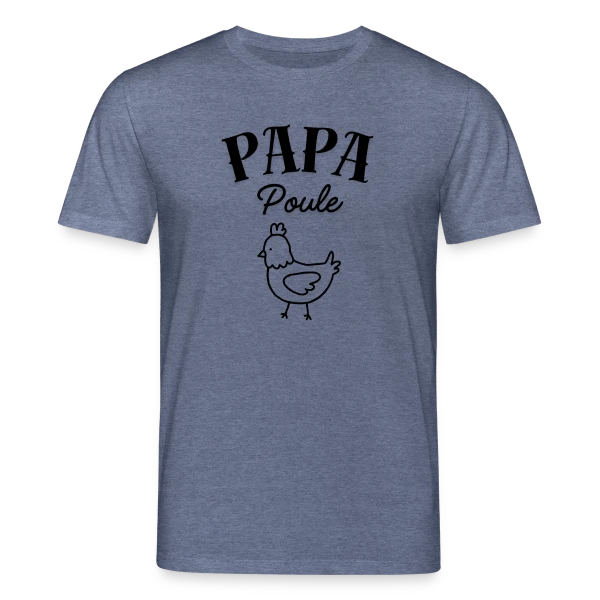 Maquette de T-shirt bio CREATOR Stanley/Stella Unisexe « 'Papa Poule' - Le Protecteur Attentionné de la Famille » à personnaliser