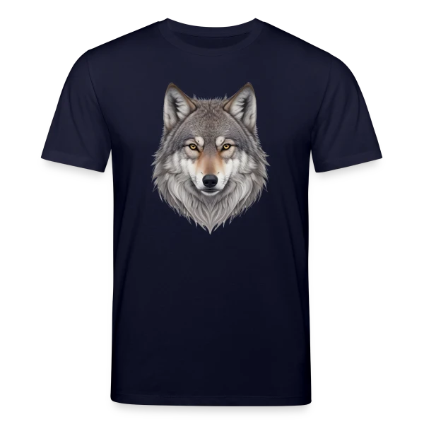 Maquette de T-shirt bio CREATOR Stanley/Stella Unisexe « Tête de Loup Majestueuse » à personnaliser